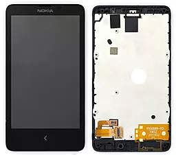 Дисплей Nokia X Dual Sim RM-980 + Touchscreen with frame (original) Black