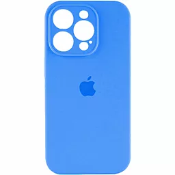 Чехол Silicone Case Full Camera для Apple iPhone 15 Pro Surf Blue