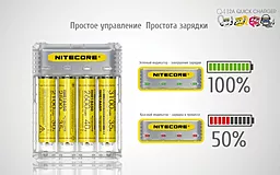 Зарядное устройство Nitecore Q4 (6-1280-black) - миниатюра 5