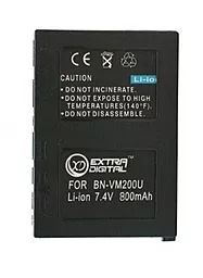 Аккумулятор для видеокамеры JVC BN-VM200U (800 mAh) DV00DV1327 ExtraDigital