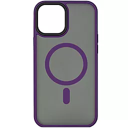 Чехол Epik TPU+PC Metal Buttons with MagSafe для Apple iPhone 15 Pro Max (6.7")  Dark Purple