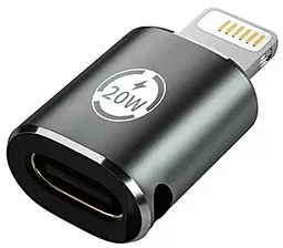 Адаптер-перехідник XoKo AC-015m 20W M-F Lightning -> USB Type-C Black (XK-AC-015m)