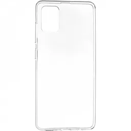 Чехол Silicone Case WS для Samsung Galaxy A51 (A515) Transparent