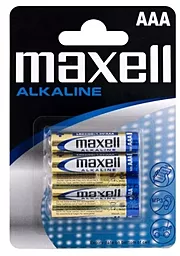Батарейки Maxell LR03 1.5V AAA Alkaline BLISTER 4шт. (M-723671.04.EU)