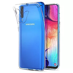 Чехол Silicone Case WS для Samsung Galaxy A50, A50s, A30s (A505, A507, A307) Transparent