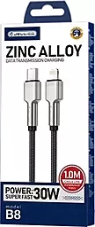 Кабель USB PD Jellico B8 18w 3.1a Type-C - Lightning cable black (RL075423) - миниатюра 5