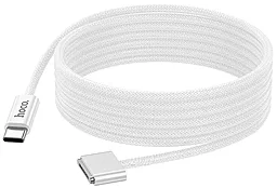 Кабель USB Hoco X103 Magnetic 140w 5a 2m MagSafe 3 cable white - миниатюра 5