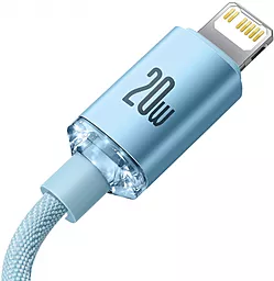 Кабель USB PD Baseus Crystal Shine 20W 2M USB Type-C - Lightning Cable Sky Blue (CAJY001403) - миниатюра 3