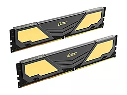 Оперативна пам'ять Team DDR4 16Gb (2x8GB) 2400Mhz Elite Plus Black (TPD416G2400HC16DC01) - мініатюра 2
