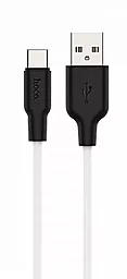 Кабель USB Hoco X21 Plus Silicone USB Type-C 2m Black / White