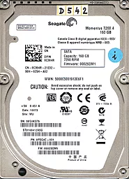 Жорсткий диск для ноутбука Seagate Momentus 160 GB 2.5 (ST9160412ASG)