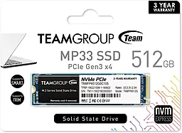 SSD Накопитель Team MP33 512 GB M.2 2280 (TM8FP6512G0C101) - миниатюра 2