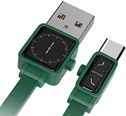 Кабель USB Remax Watch USB Type-C Green (RC-113a)