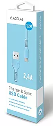 Кабель USB ACCLAB AL-CBCOLOR-M1BL micro USB Cable Blue - миниатюра 5