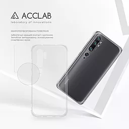 Чехол ACCLAB Shockproof для Xiaomi Mi CC9 Pro Transparent - миниатюра 5