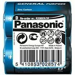 Батарейка Panasonic D (LR20) General Purpose 2шт (R20BER/2P) - миниатюра 2