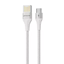 Кабель USB Proove Double Way Weft 12w 2.4a micro USB cable White (CCDW20001302)