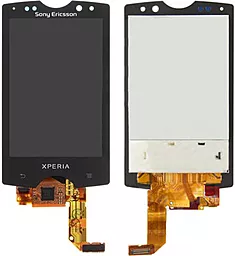 Дисплей Sony Xperia Active SK17i з тачскріном, оригінал, Black