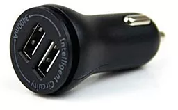 Автомобильное зарядное устройство Ozio 5V/3.4A 2USB Black - миниатюра 2