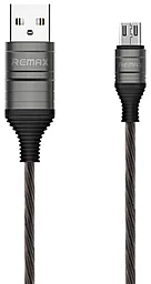 Кабель USB Remax EL Luminous Ultimate micro USB Cable Black (RC-130m)