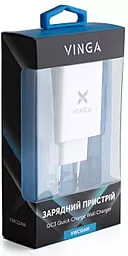 Сетевое зарядное устройство с быстрой зарядкой Vinga Quick Wall Charger 18w QC3.0 home charger white (VWCQAW) - миниатюра 4