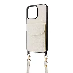 Чехол Wave Leather Pocket Case для Apple iPhone 14 Pro Max White