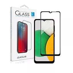 Защитное стекло ACCLAB Full Glue для Samsung Galaxy A03 Core Черный