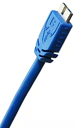USB Кабель ExtraDigital USB 3.0 AM/micro USB B, 1.5 m, 28 AWG, Hi-Speed (KBU1626) Blue - мініатюра 3