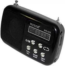 Радиоприемник WSTer WS-822 Black - миниатюра 2