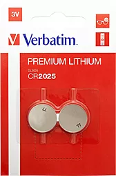 Батарейки Verbatim CR2025 2шт (49935)