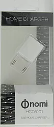 Сетевое зарядное устройство Nomi Сетевое Зарядное Устройство 1А Белое (HC05101) - миниатюра 4