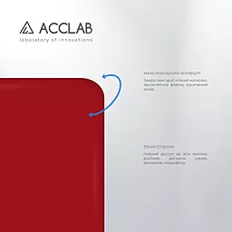 Чехол ACCLAB SoftShell для Samsung Galaxy A22 LTE (4G) Red - миниатюра 3