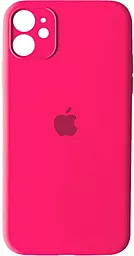 Чехол Silicone Case Full Camera for Apple IPhone 12  Hot Pink
