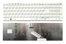 Клавіатура для ноутбуку Acer GW NV55 PB LK11 LV11 TS11 TV11 TV43 без рамки біла
