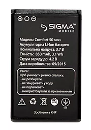 Акумулятор Sigma mobile Comfort 50 mini3 (850 mAh) 12 міс. гарантії