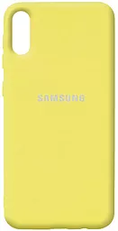 Чехол Epik Silicone Cover Full Protective (AA) Samsung A022 Galaxy A02 Yellow
