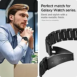 Сменный ремешок для умных часов Samsung Galaxy Watch 4/5/6 44/40mm Black (600WB24980) - миниатюра 5
