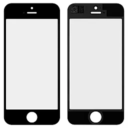 Корпусное стекло дисплея Apple iPhone 5, 5C, 5S, SE Black