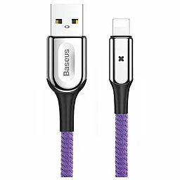 Кабель USB Baseus X-type Light 2.4A Lightning Cable Purple (CALXD-B05)