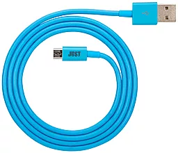 Кабель USB JUST Simple Micro USB Cable Blue (MCR-SMP10-BLUE) - миниатюра 2