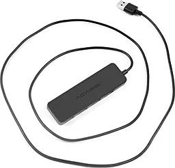 Мультипортовый USB-A хаб Acasis AB3-L412 5-in-1 black - миниатюра 3
