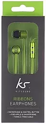 Наушники KS Ribbons earphones Green - миниатюра 3