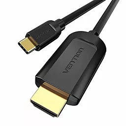 Видеокабель Vention USB Type-C Thunderbolt 3 - HDMI v1.4 4k 30hz 1.5m black (CGUBG) - миниатюра 4