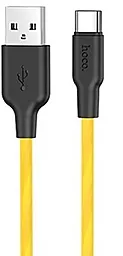 USB Кабель Hoco x21 Plus Fluorescent USB Type-C Black/Yellow