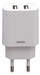 Мережевий зарядний пристрій Remax RP-U35 2USB + Lightning Cable White