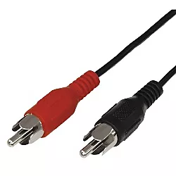 Аудіо кабель TCOM Aux mini Jack 3.5 mm - 2хRCA M/M Cable 1.2 м black - мініатюра 3
