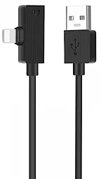 Кабель USB Hoco LS9 Lightning Cable with Audio Converter 0.15М Black