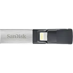 Флешка SanDisk 64GB iXpand USB 3.0 /Lightning (SDIX30N-064G-GN6NN) Silver/Black - миниатюра 4