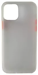 Чохол 1TOUCH Gingle Matte для Apple iPhone 12, iPhone 12 Pro White/Red