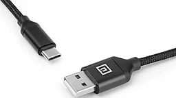Кабель USB REAL-EL Premium Fabric 15W 3A 2M USB Type-C Cable Black (EL123500047) - миниатюра 5